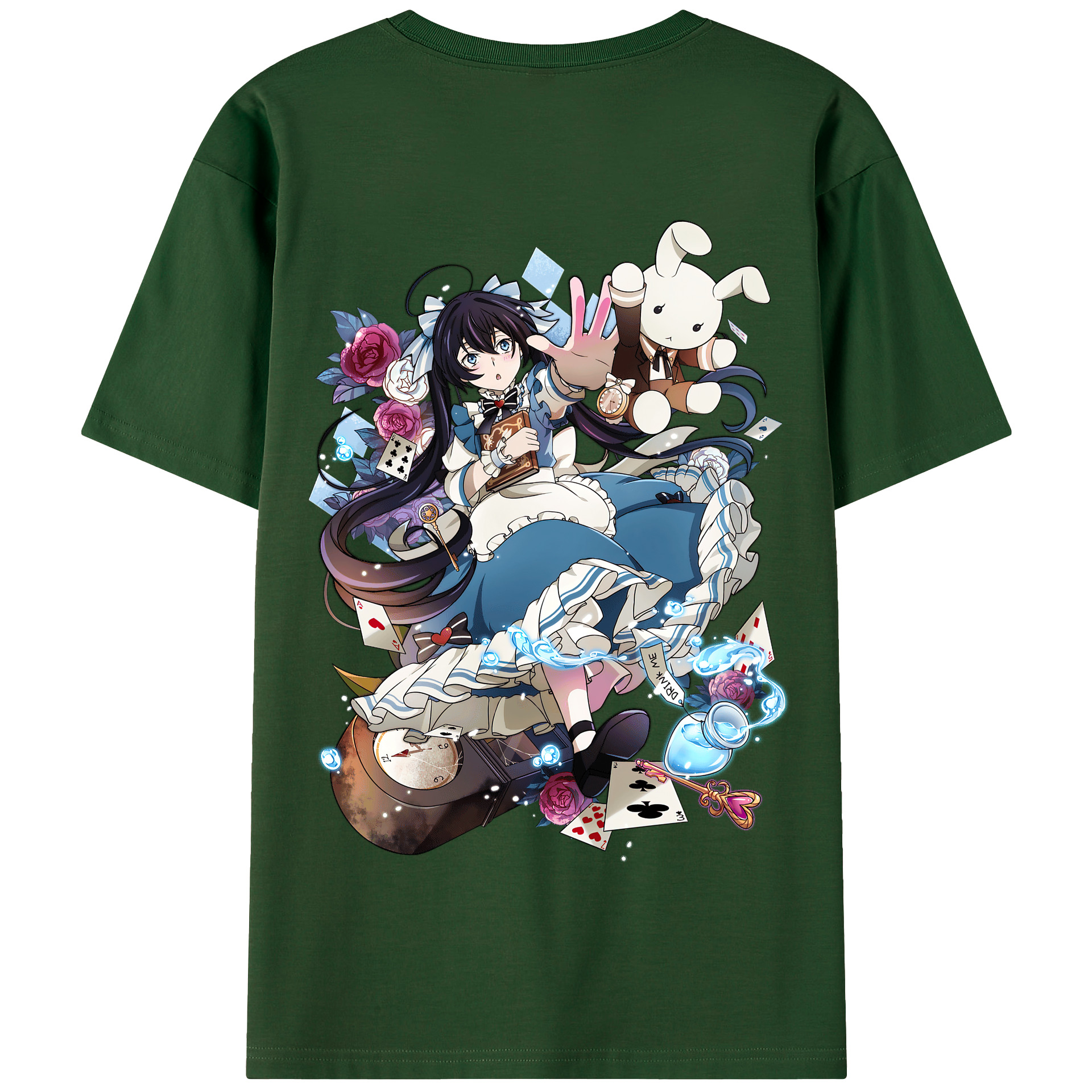 （画像用） 文豪ストレイドッグス Bungo Stray Dogs 綿100％半袖Tシャツ（背面プリント）